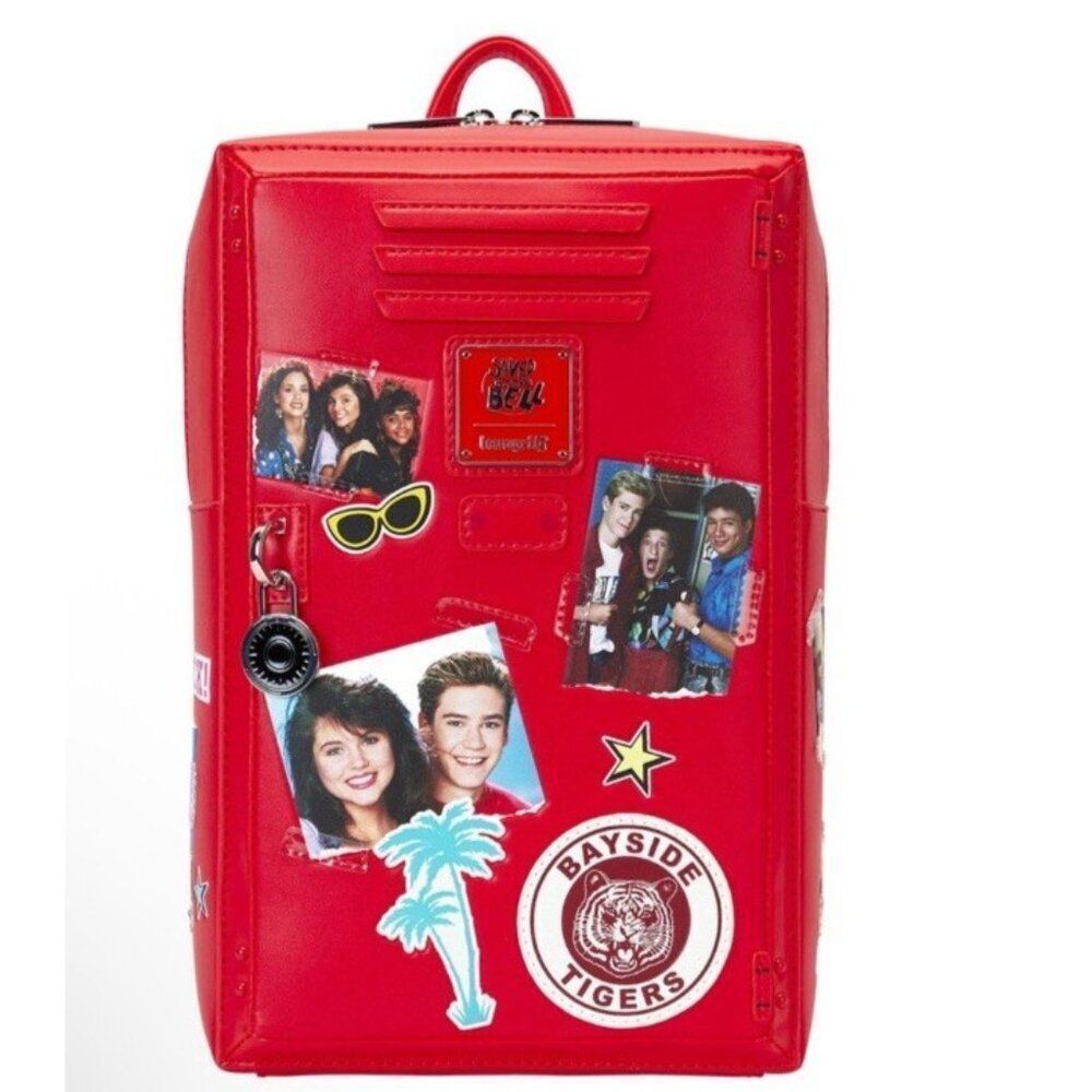 Loungefly Saved By The Bell Bayside High Locker Figural Zach Red Backpack NWT